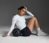 2XU Core Compression hardloopshirt lange mouw White/No Logo Dames  WA6401A-WHT/NLO