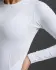 2XU Core Compression hardloopshirt lange mouw White/No Logo Dames  WA6401A-WHT/NLO