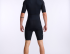 2XU Core trisuit korte mouw zwart heren  MT7043d-BLK/WHT