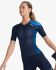 2XU Aero tri top korte mouw blauw dames  WT6666a-MDN/FTV