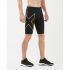 2XU MCS Run Compressie shorts zwart/goud heren  MA5331b-BLK/GRF