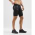 2XU Run Dash compressie shorts zwart heren  MA6108b-BLKSRF
