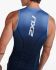 2XU Aero front zip trisuit mouwloos blauw heren  MT6427d-MDN/TUR