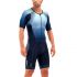 2XU Perform korte mouw trisuit blauw heren  MT5525D-MDN/FMB-VRR