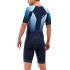 2XU Perform korte mouw trisuit blauw heren  MT5525D-MDN/FMB-VRR