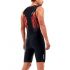 2XU Perform mouwloos trisuit zwart/rood heren  MT5526D-BLK/FOM-VRR