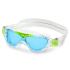 Aqua Sphere Vista Junior blauwe lens zwembril transparant/groen  ASMS5630031LB