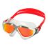 Aqua Sphere Vista Titanium spiegellens zwembril wit/rood  ASMS5050915LMR