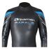 Aquaman Rafale lange mouw wetsuit zwart/blauw heren  ARA22