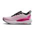 Brooks Glycerin GTS 23 hardloopschoenen White/Phantom/Cyber Pink dames  1204921B111