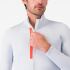 Castelli Entrata Thermal fietsshirt lange mouw silver grey/brilliant orange heren  4523512-870