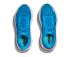 Hoka Bondi 9 hardloopschoenen Skyward Blue/Neon Fushia dames  1162012-SNNF