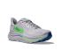 Hoka Clifton 10 hardloopschoenen Ash Grey/Neon Green heren  1162030-AYNN