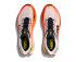 Hoka Mach X 3 hardloopschoenen White/Neon Tangerine heren  1168720-WNG