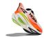 Hoka Mach X 3 hardloopschoenen White/Neon Tangerine heren  1168720-WNG