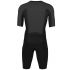 Orca Athlex Aero race trisuit korte mouw zwart/zilver heren  MP11.37