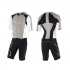 2XU Compression full zip trisuit sleeved zwart/wit/grijs heren  MT4442dFRG/WHT