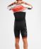 2XU Compression korte mouw trisuit zwart/rood heren  MT5516D-BLK/WFL