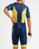 2XU Perform korte mouw trisuit blauw/geel heren  MT5525d-NVY/LMA