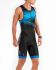 2XU Perform mouwloos trisuit zwart/blauw heren  MT5526D-BLK/SBP-VRR