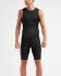 2XU Perform rear zip mouwloos tri top zwart heren  MT5529a-BLK/BLK