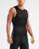 2XU Perform rear zip mouwloos tri top zwart heren  MT5529a-BLK/BLK