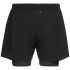 Odlo Zeroweight 5-Inch 2-in-1 hardloopshorts zwart heren  322562-15000