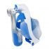 Sea Turtle Flex deluxe Full face snorkelmasker wit/blauw  ST4070VRR