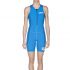 Arena ST front zip mouwloos trisuit blauw dames  AR1A914-88