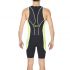 Arena ST rear zip mouwloos trisuit zwart/groen heren  AR1A919-55