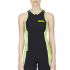 Arena ST mouwloos tri top zwart/groen dames  AR38572-56VRR