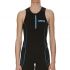 Arena ST mouwloos tri top zwart dames  AR1A916-55-VRR