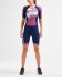 2XU Compression korte mouw trisuit blauw/roze dames  WT5521d-NVY/VBL