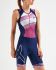 2XU Compression mouwloos trisuit blauw/roze dames  WT5522d-NVY/VBL