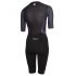 Zone3 Aeroforce X korte mouw trisuit zwart/grijs dames  TS20WAFS101